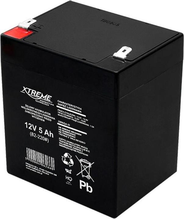 Produktbild Xtreme Gel-Batterie 12V 5Ah 101x90x70 (5 Ah)