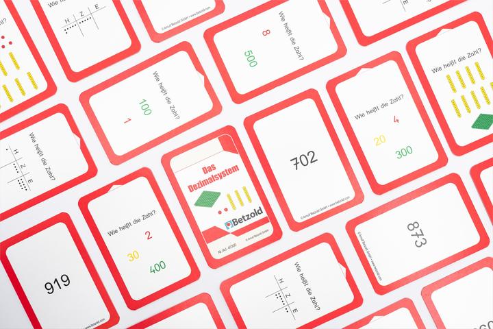 Image du produit Betzold Le système décimal - Jeu de cartes pour le cylindre magique (Allemand)