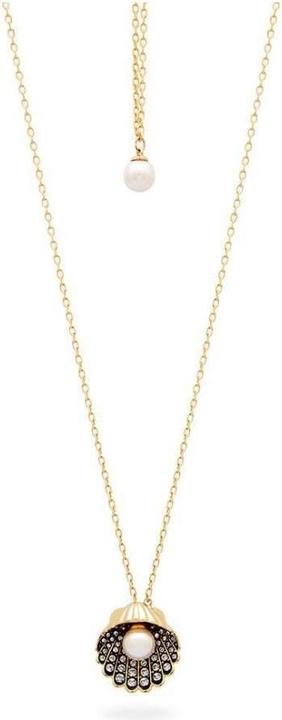 Immagine prodotto Swarovski Collana Idyllia Y con perla di cristallo e conchiglia in oro bianco (Metallo Swarovski)