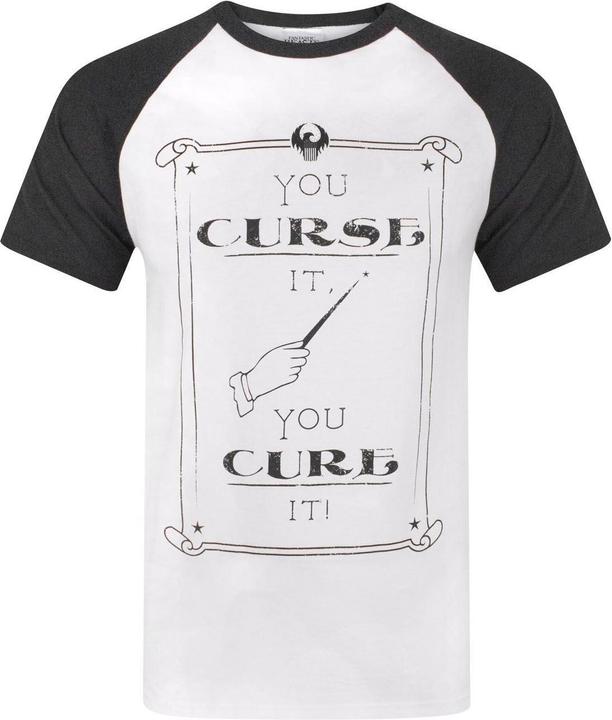 Actual product image Universal Textiles RaglanTShirt Curse It Cure It (XL)