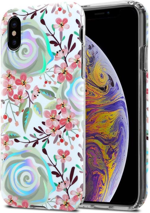 Immagine prodotto Cadorabo IMD TPU Colorful Flowers & Leaves Cover (Apple iPhone XS Max)