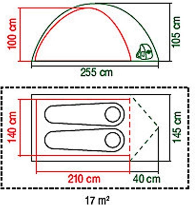 Actual product image Coleman Kobuk Valley 2 (Dome tent, 3.20 kg, 2 persons)