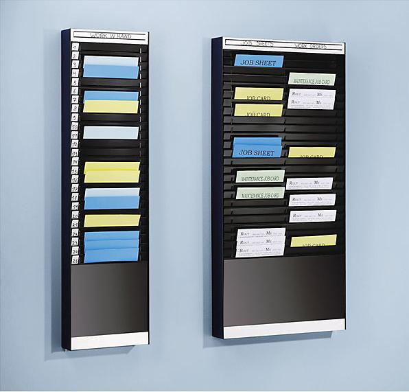 Produktbild Display developments Dokumentensortiertafel, 1x18 Fächer, DINA5, Dokumentenlage horizontal, schwarz (A5)