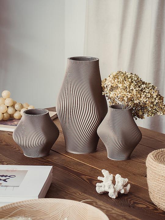 Produktbild Sheyn Vase BLOZ 374g Deep Taupe (15 x 30 cm)