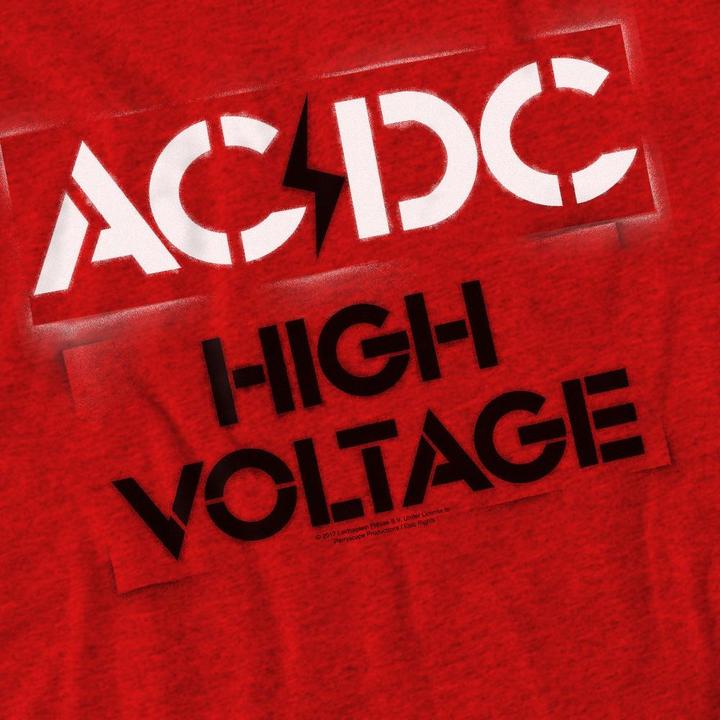 Immagine prodotto AC/DC High Voltage Maglietta Stencil Adulto Unisex (XL)