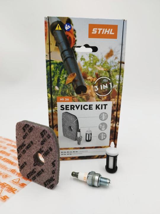 Actual product image Stihl Service Kit 36 BG 56, BG 66, BG 86, SH 56, SH 86 42410074100 Filter, spark plug (Leaf vacuum cleaner + leaf blower, Garden machinery spare parts)