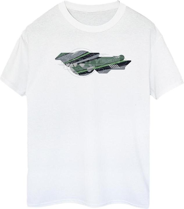 Actual product image Disney Womens/Ladies Lightyear Graphic Title Cotton Boyfriend T-Shirt (M)