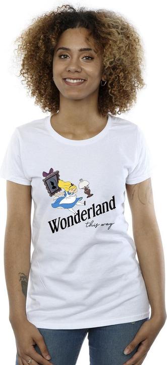 Actual product image Disney Womens/Ladies Alice In Wonderland This Way Cotton T-Shirt (M)