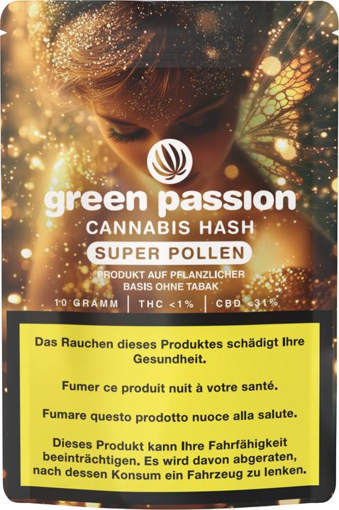Actual product image Green Passion CBD Hash Super Pollen (2 g, Indoor)