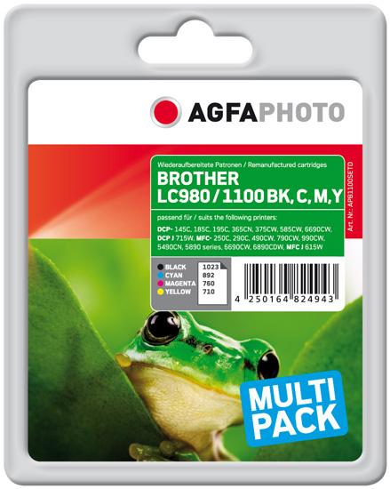AGFAPHOTO Apb1100setd (M, BK, C, Y)