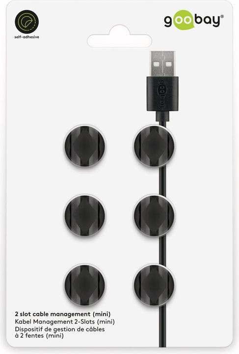 Immagine prodotto Goobay Set di 6 slot 2 per la gestione dei cavi