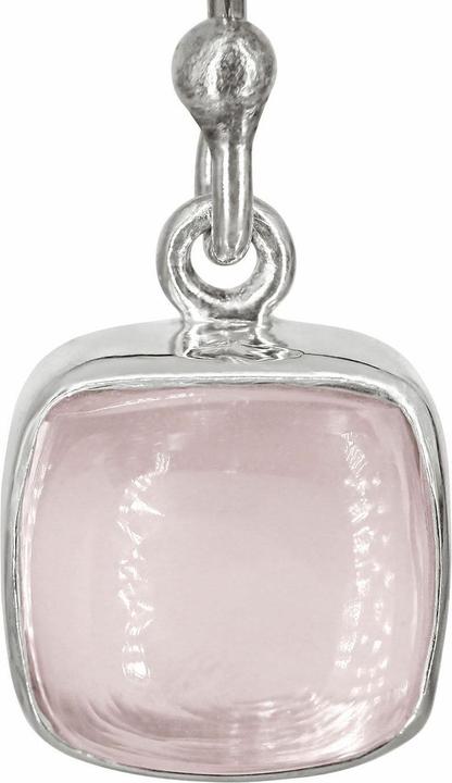 Produktbild Loberon Ohrringe Jasmine silber (Verzierung: Rosenquarz, 925er Sterlingsilber)