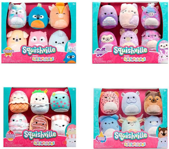 Actual product image Jazwares Squishmallows soft toy set assorted 5cm