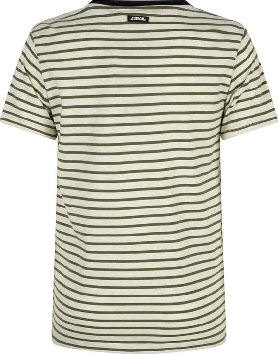 Bluejeans Kurzarm T Shirt Gestreift Army Green