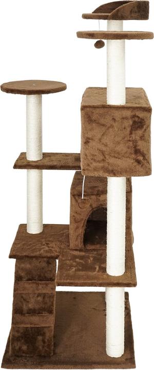 Immagine prodotto Wiltec Albero tiragraffi marrone 130 cm Albero tiragraffi per gatti Albero arrampica gatti (130 cm, Marrone)