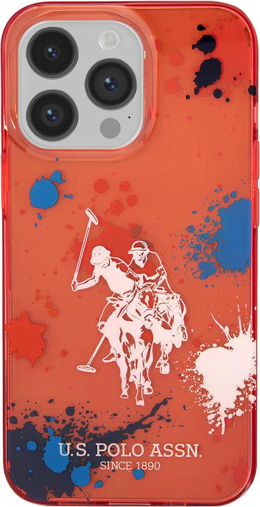 Produktbild U.S. Polo H3459 Splatter Horse Case (Apple iPhone 14 Pro Max)