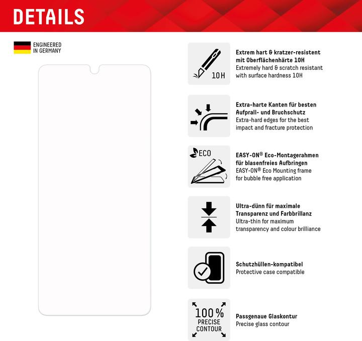Immagine prodotto Displex Real Glass, 2D Panzerglas (1 Pezzo/i, Google Pixel 8 Pro)