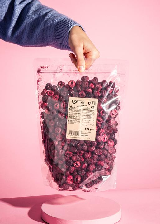 Produktbild KoRo Gefriergetrocknete Sauerkirschen (500 g)