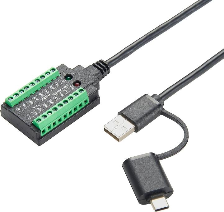 Exsys Câble série USB 1x RS232/422/485/TTL (1 m)