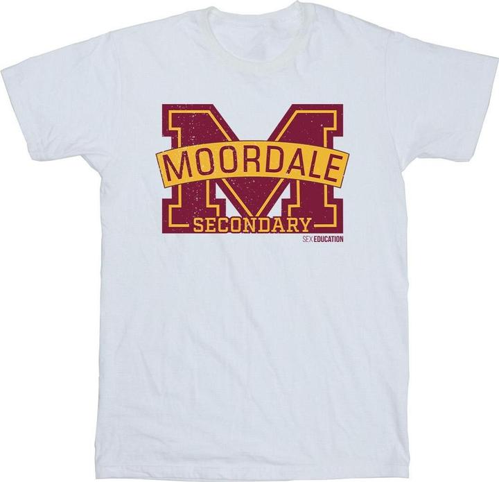 Netflix Sex Education Moordale Cracked M Logo 2 TShirt (L)