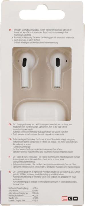 Actual product image 2GO TWS Mini (No noise cancelling, 2.50 h, Wireless)
