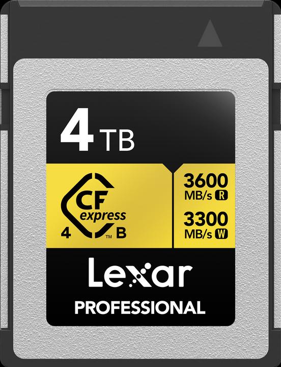 Image du produit Lexar 3600MB/s CFexpress 4.0 B 4TB Gold (4000 Go, CFexpress type B)