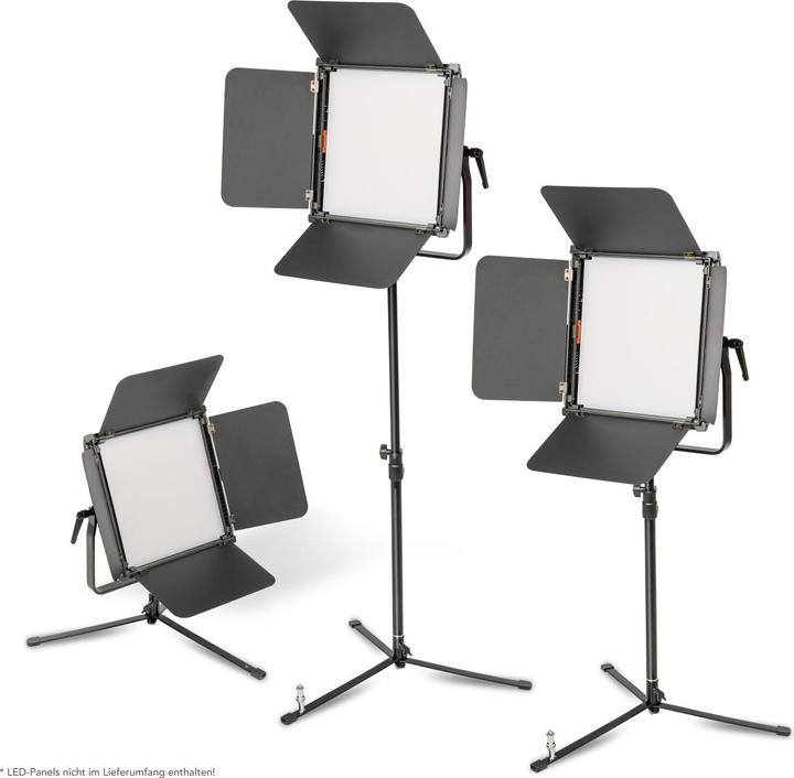 Immagine prodotto Walimex pro pro 23090 Lampada da terra treppiede BL-K + colonna centrale (150 cm, 15 kg)