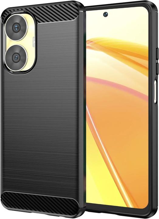 Actual product image Techsuit - Carbon Silicone - Realme C55 - Black (Realme C55)