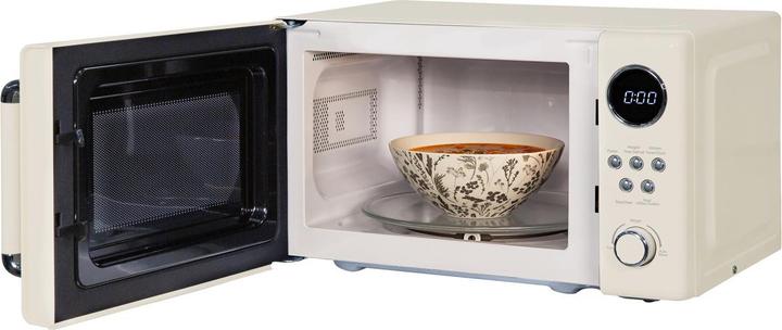 Produktbild Russell Hobbs RHM2044C – Retro Solo Digitale Mikrowelle, 20 L, Creme (EU-Stecker, 20 l)