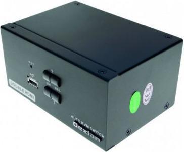 Image du produit Dexlan Commutateur KVM double écran 2 ports, HDMI 4K/ USB 2.0