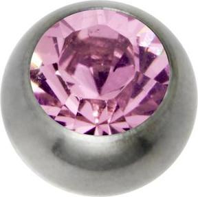 Bijouteria 1.2mm Titan Piercingteil (Swarovski Kristall, Titan)