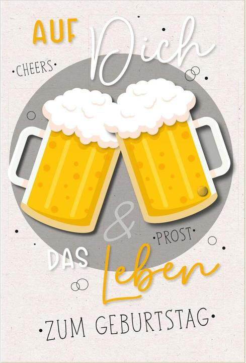 Immagine prodotto Susy Card Biglietto di compleanno in vetro da birra girevole 11,5 x 17 cm (1 pz.)