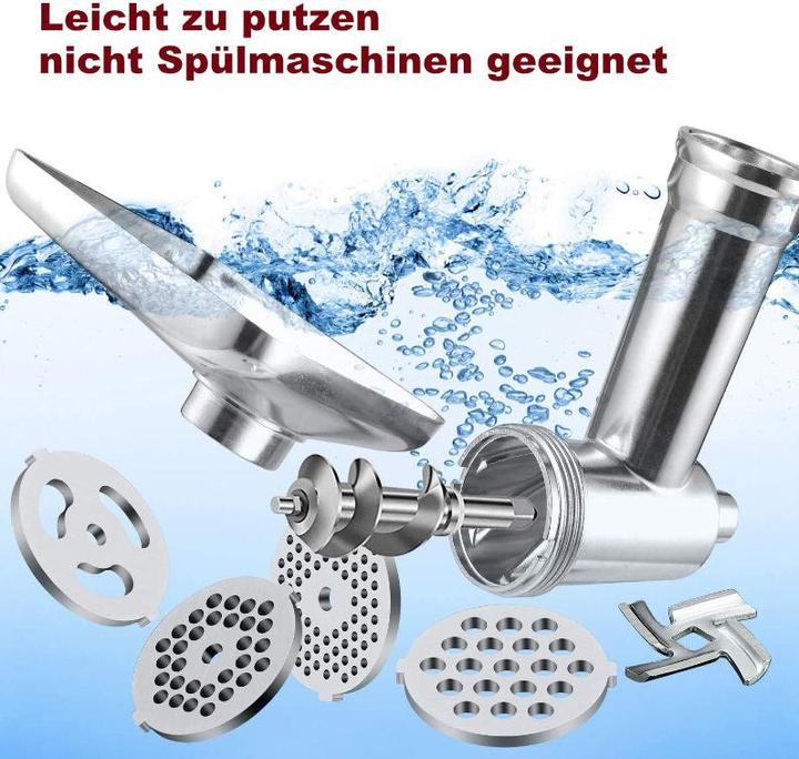 Produktbild Hermex Alternativer Fleischwolf-Aufsatz für KitchenAid Fleischwolfvorsatz
