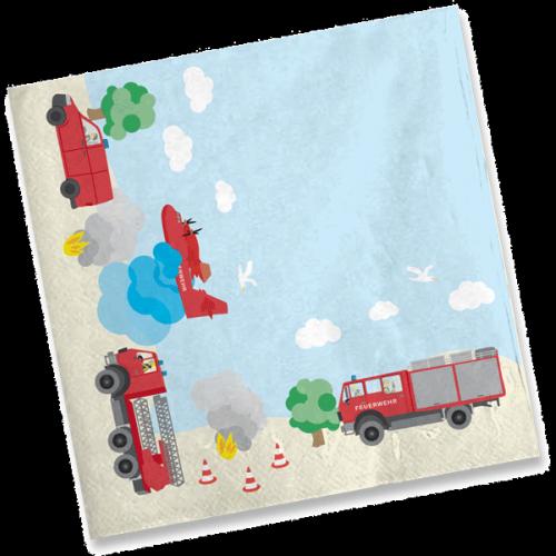 Produktbild DH-Konzept Party Deko Set Feuerwehr für 6 Kinder 51 teilig