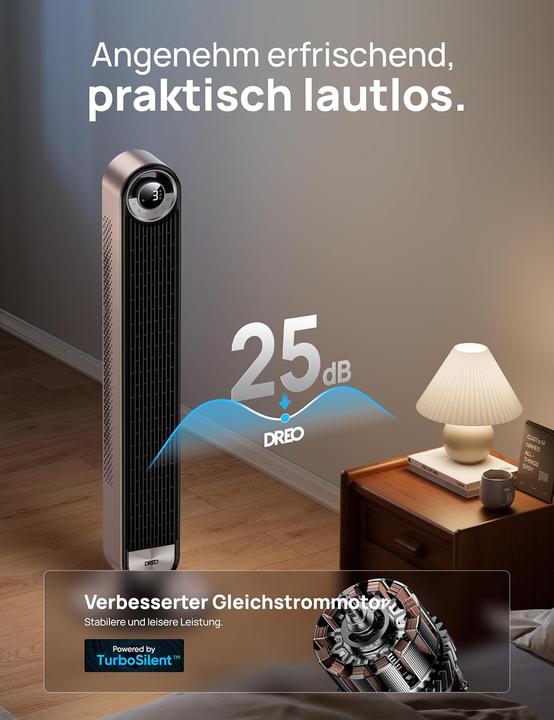 Immagine prodotto Dreo Turmventilator Sternenlicht mit Sprachsteuerung (23 dB)