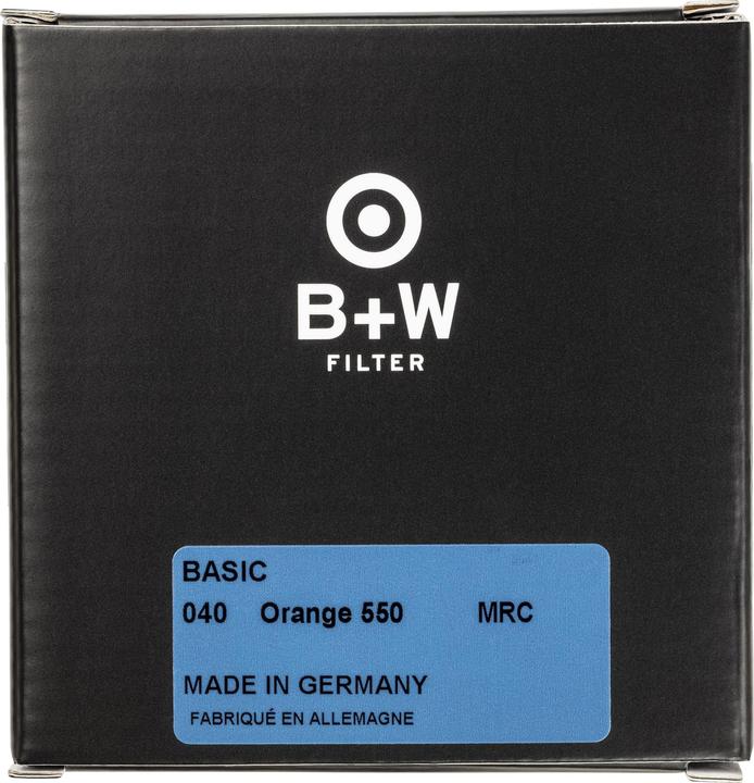Immagine prodotto B+W 040 Filtro arancione, 550, MRC/Basic 52 mm (52 mm, Filtro nebbia nero, 52 mm)