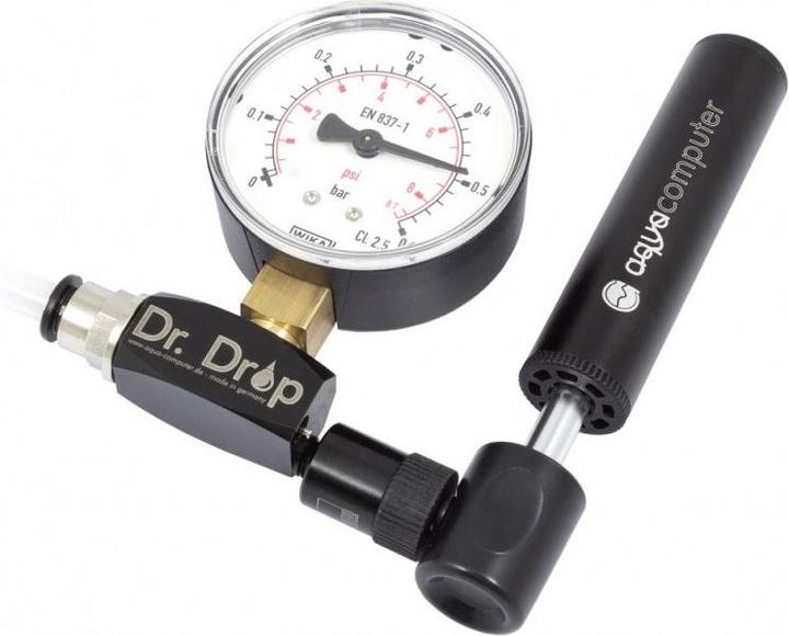 Actual product image Aqua Computer Dr. Drop pressure tester including air pump