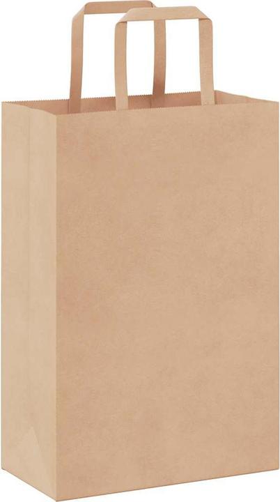 Image du produit VidaXL Sacs en papier kraft 50 pcs. avec anse Marron 21x11x31 cm Sac en papier (Pochette cadeau, 50 x)