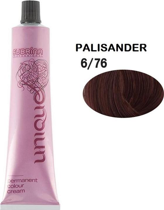 Produktbild Subrina Professional Unique Permanent Hair Dye 676 Dark Blonde Violet Chestnut - 100 Ml (676 Dunkelblond Violett Kastanie)