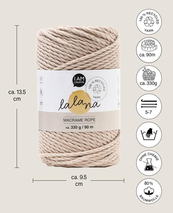 Produktbild Lalana Macrame Rope (90 m)