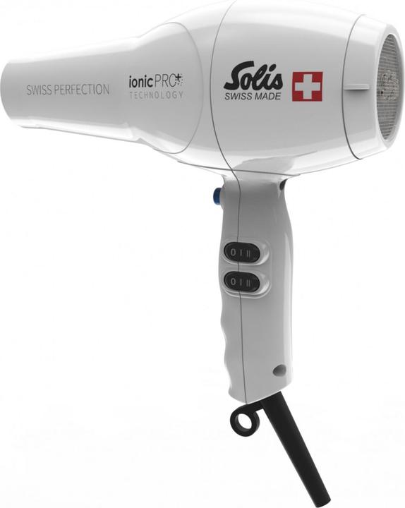 Actual product image Solis Swiss Perfection 360º ionic PRO weiss Profi-Haartrockner von mit 50% mehr Luftdruck (440)