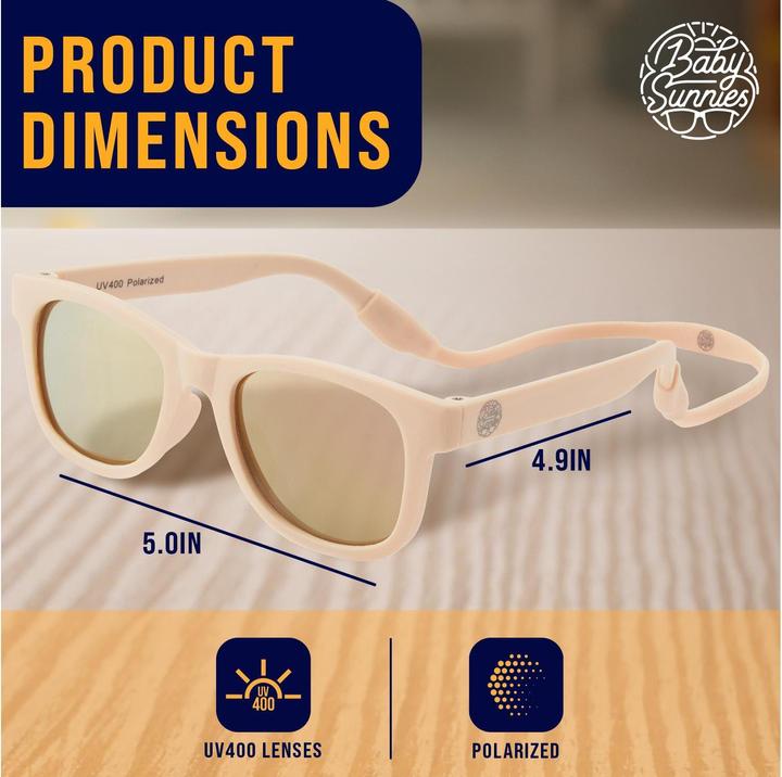 Actual product image Baby Sunnies Baby-Sonnenbrille mit Band Schwarz