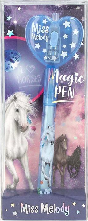 Produktbild Magni Depesche Miss Melody Geheimstift mit LED Licht blau 1,8x5,6x14,2cm (Blau)