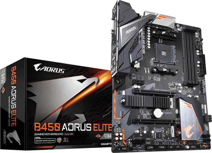 Produktbild Gigabyte B450 Aorus Elite (AM4, AMD B450, ATX)