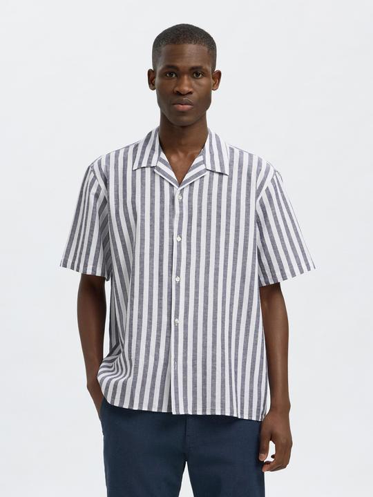 Actual product image Slhrelaxnew-Linen Shirt Ss Resort (L)