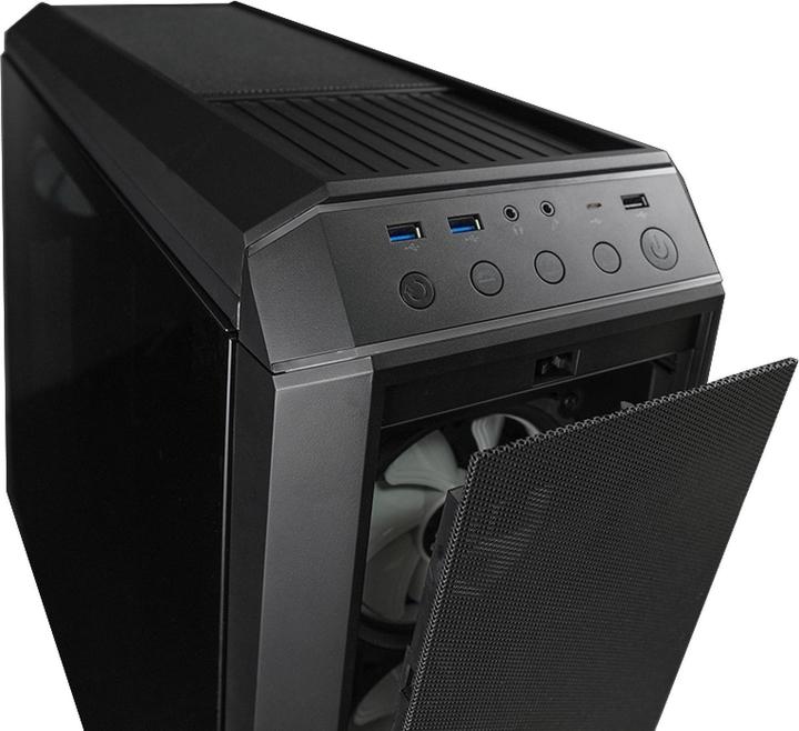 Actual product image Chieftec Geh STALLION III Tempered Glass - Tower - black (mATX, Mini-ITX, ATX)
