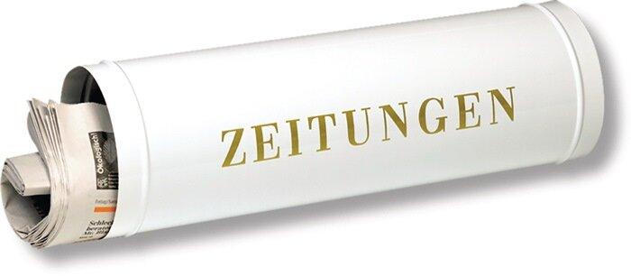 Produktbild Burg Wächter Zeitungsbox 800 Breite 400 mm weiss Stahl