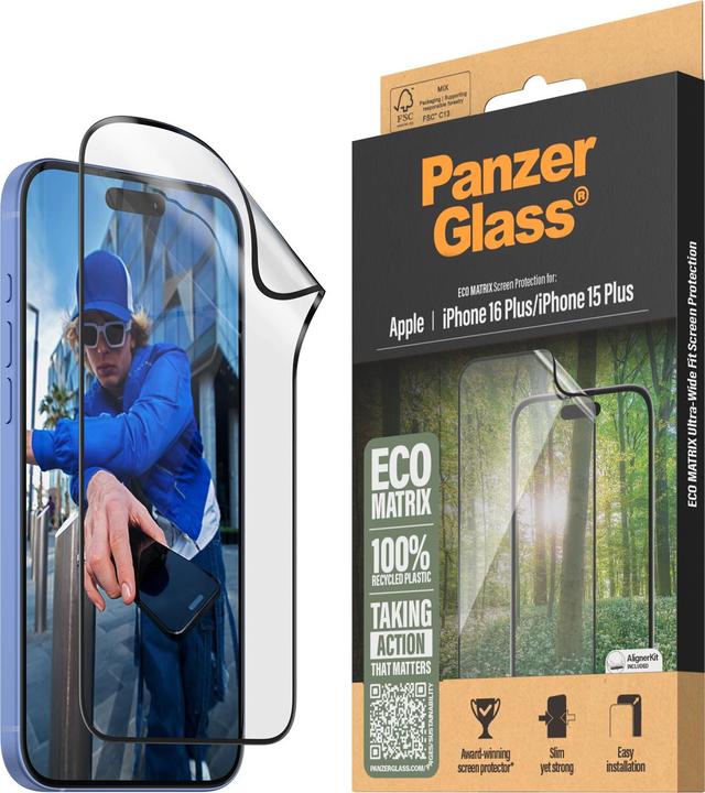 Image du produit PanzerGlass Matrice (1 pièce(s), Apple iPhone 16 Plus)