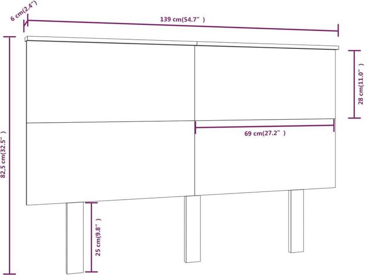Produktbild VidaXL Farkas (139 x 6 x 82.5 cm)