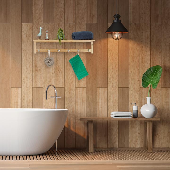 Actual product image Relaxdays Wall towel rack